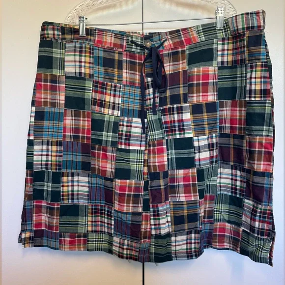 New NorthStyle madras preppy skirt - built in shorts. Summer. Spring. Plaid. - Picture 2 of 7